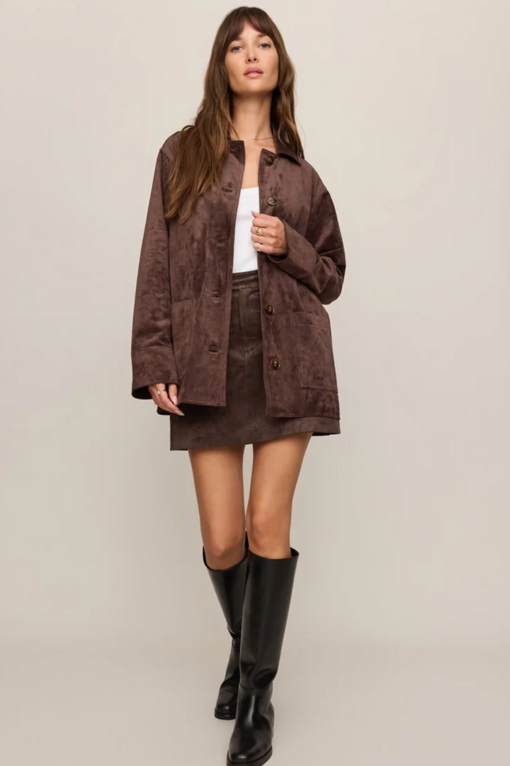 Z Supply Decker Suede Chore Coat