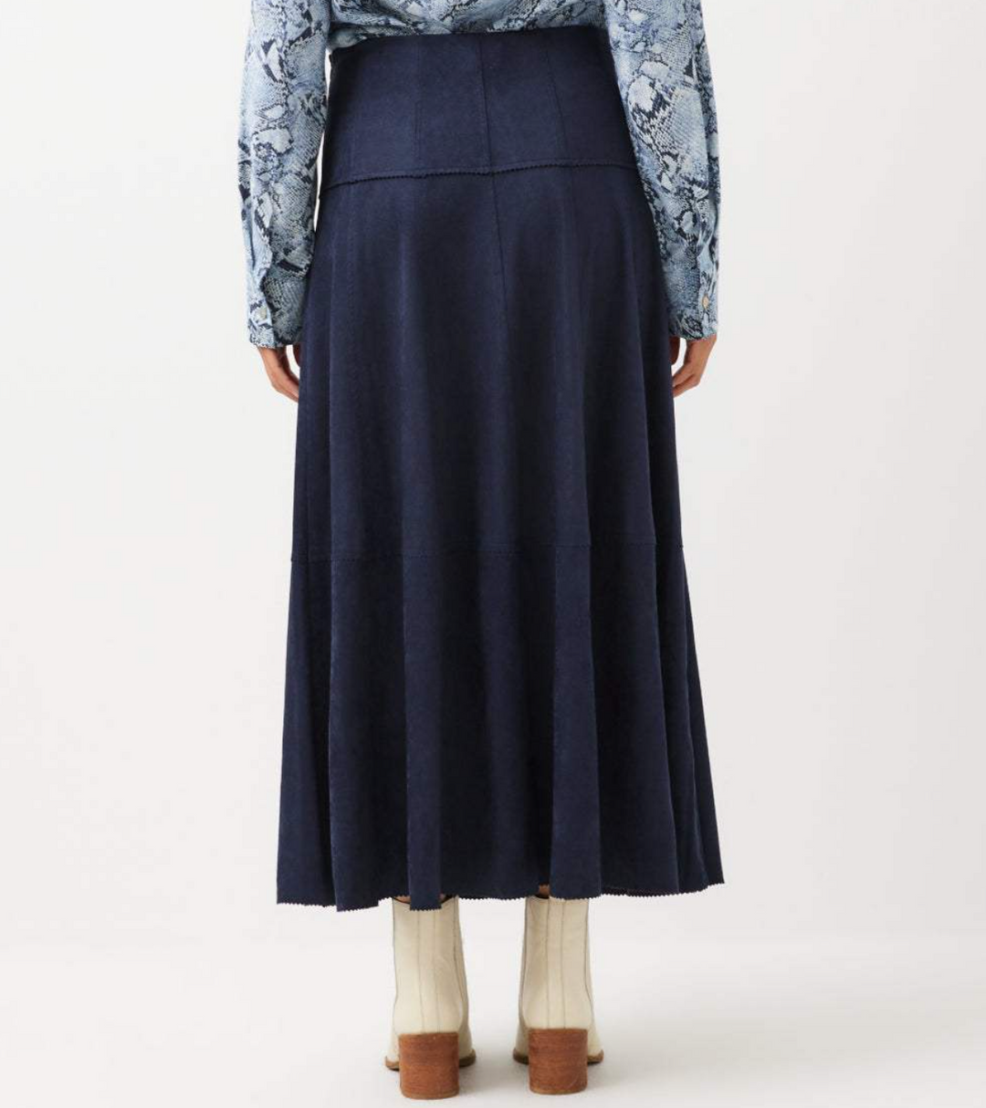 Karen Kane Effortlessly Polished Faux Suede Midi Skirt