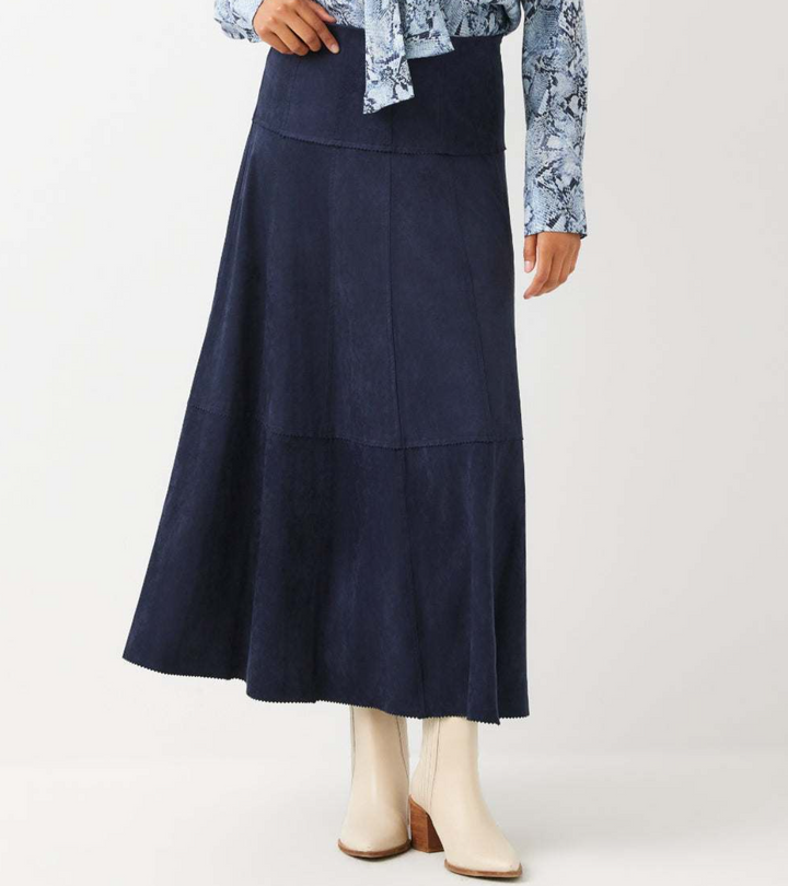 Karen Kane Effortlessly Polished Faux Suede Midi Skirt