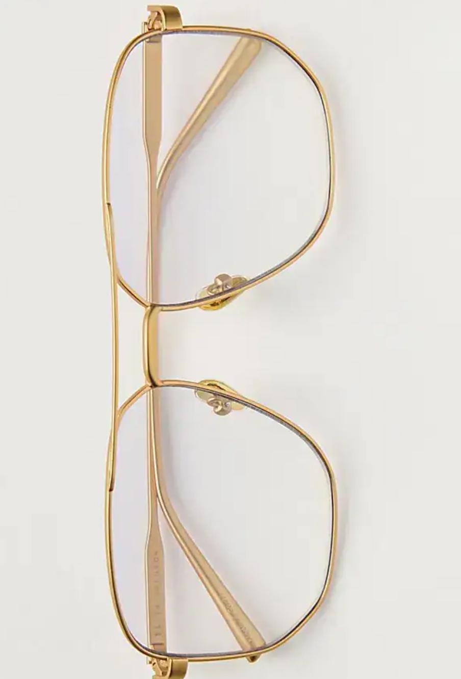 Elisa Johnson Celine Gold Metal Sunglasses