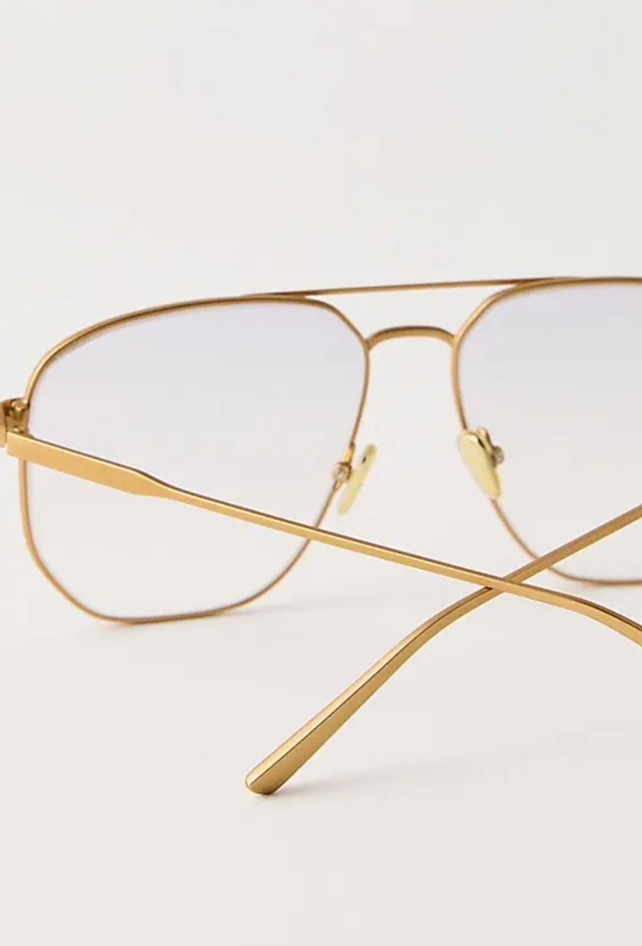 Elisa Johnson Celine Gold Metal Sunglasses