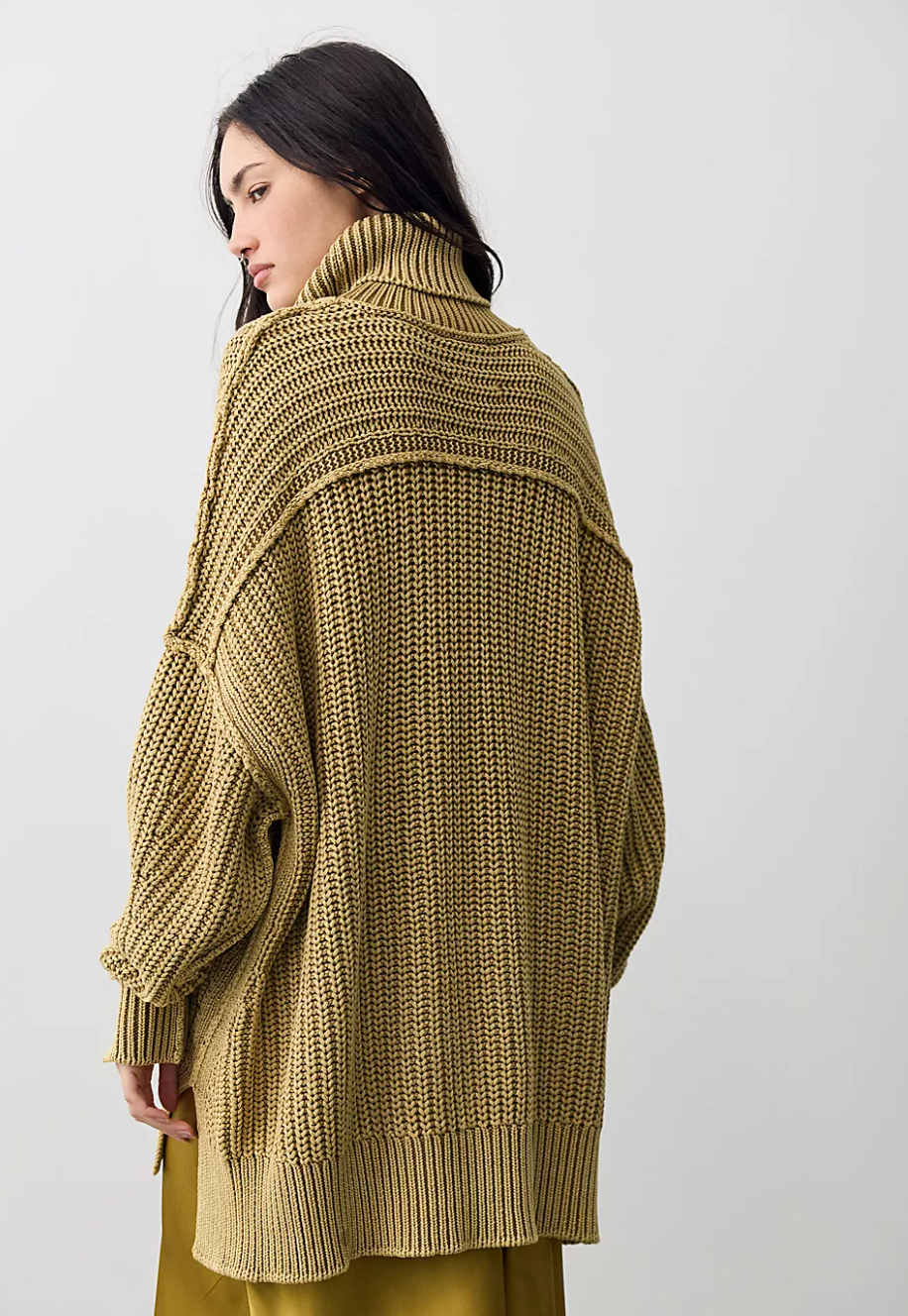 Free People We The Free Worn Thru Turtleneck Sweater