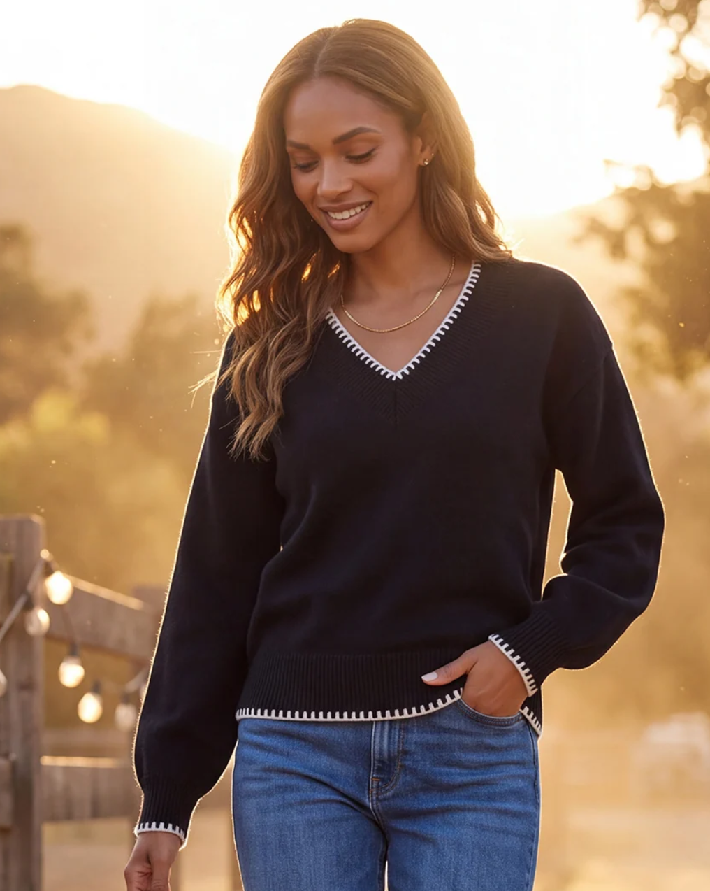 Karen Kane Fashion Game Sweater