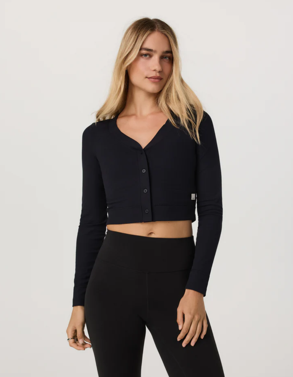 Vuori Long Sleeve Pose Mini Cardigan