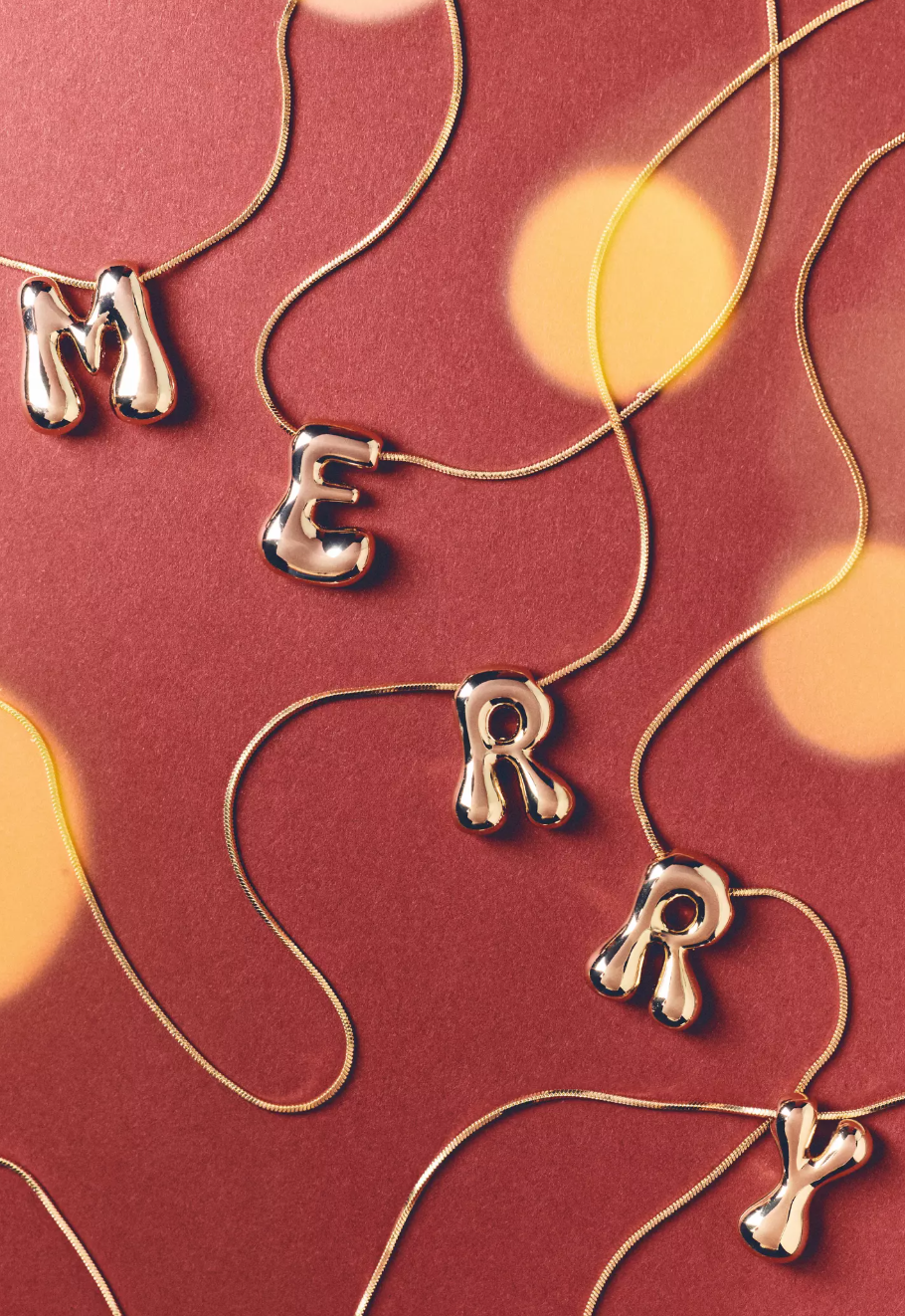 Groovy Vibes Initial Necklace