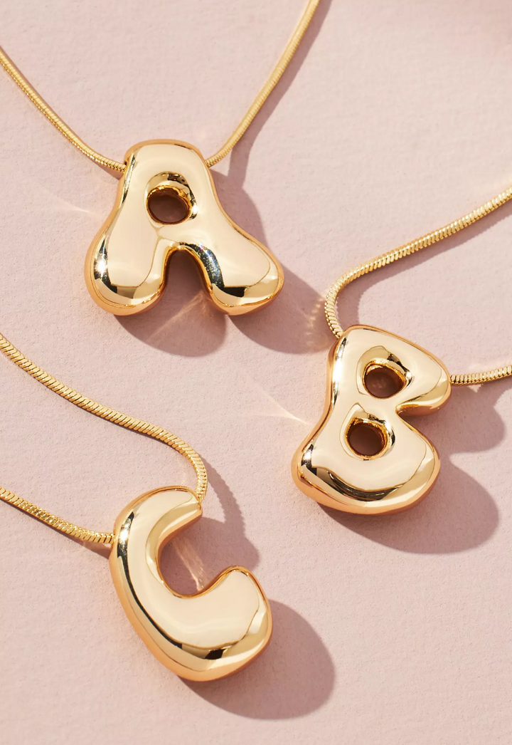 Groovy Vibes Initial Necklace