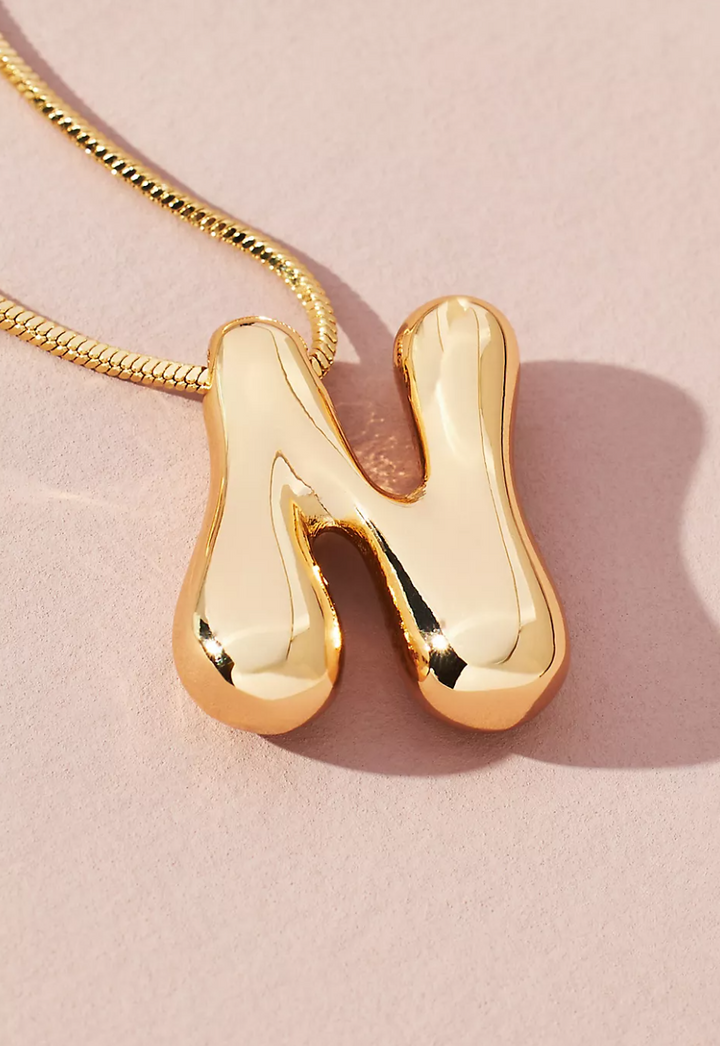 Groovy Vibes Initial Necklace