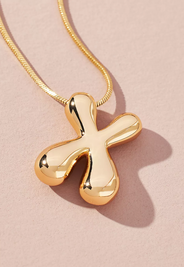 Groovy Vibes Initial Necklace