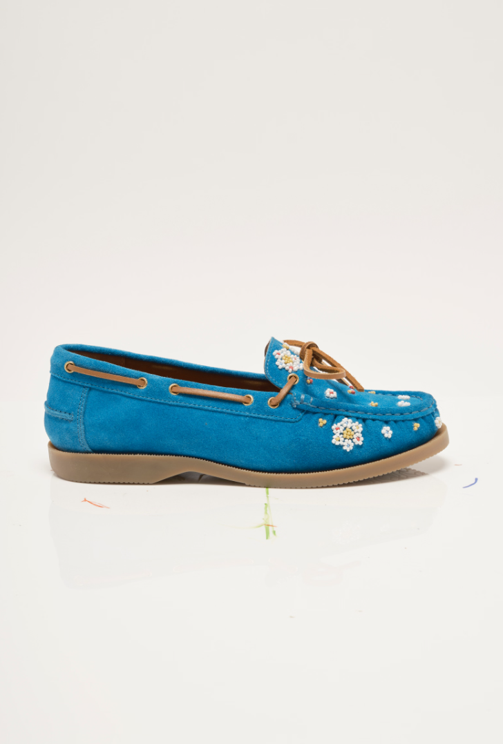 Free People Sandy Seed Bead Boat Shoes