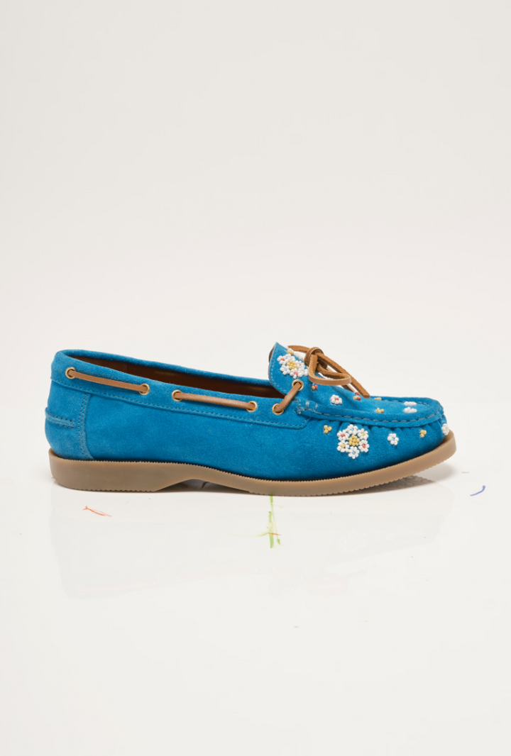 Free People Sandy Seed Bead Boat Shoes