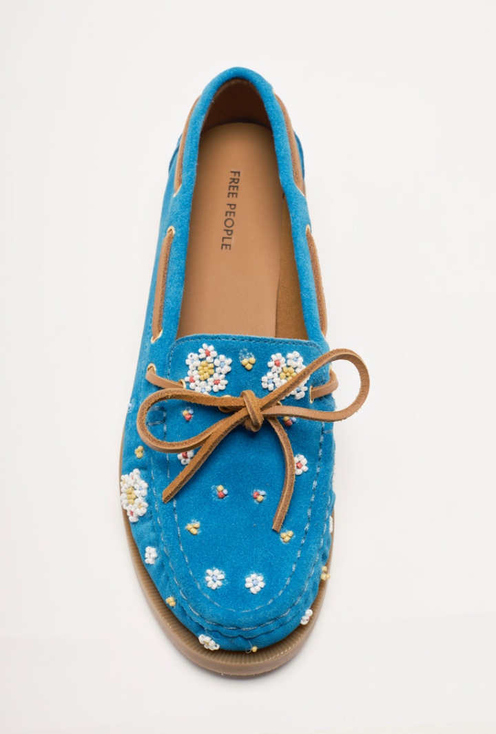 Free People Sandy Seed Bead Boat Shoes
