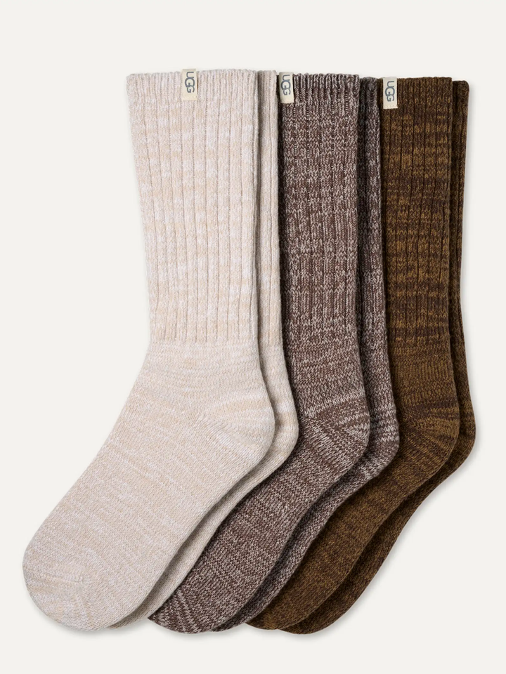 UGG Rib Knit Slouchy Crew (3 Pack)
