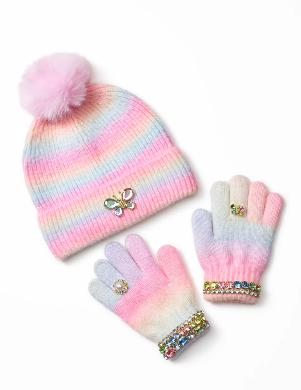 Super Smalls Pastel Rainbow Beanie