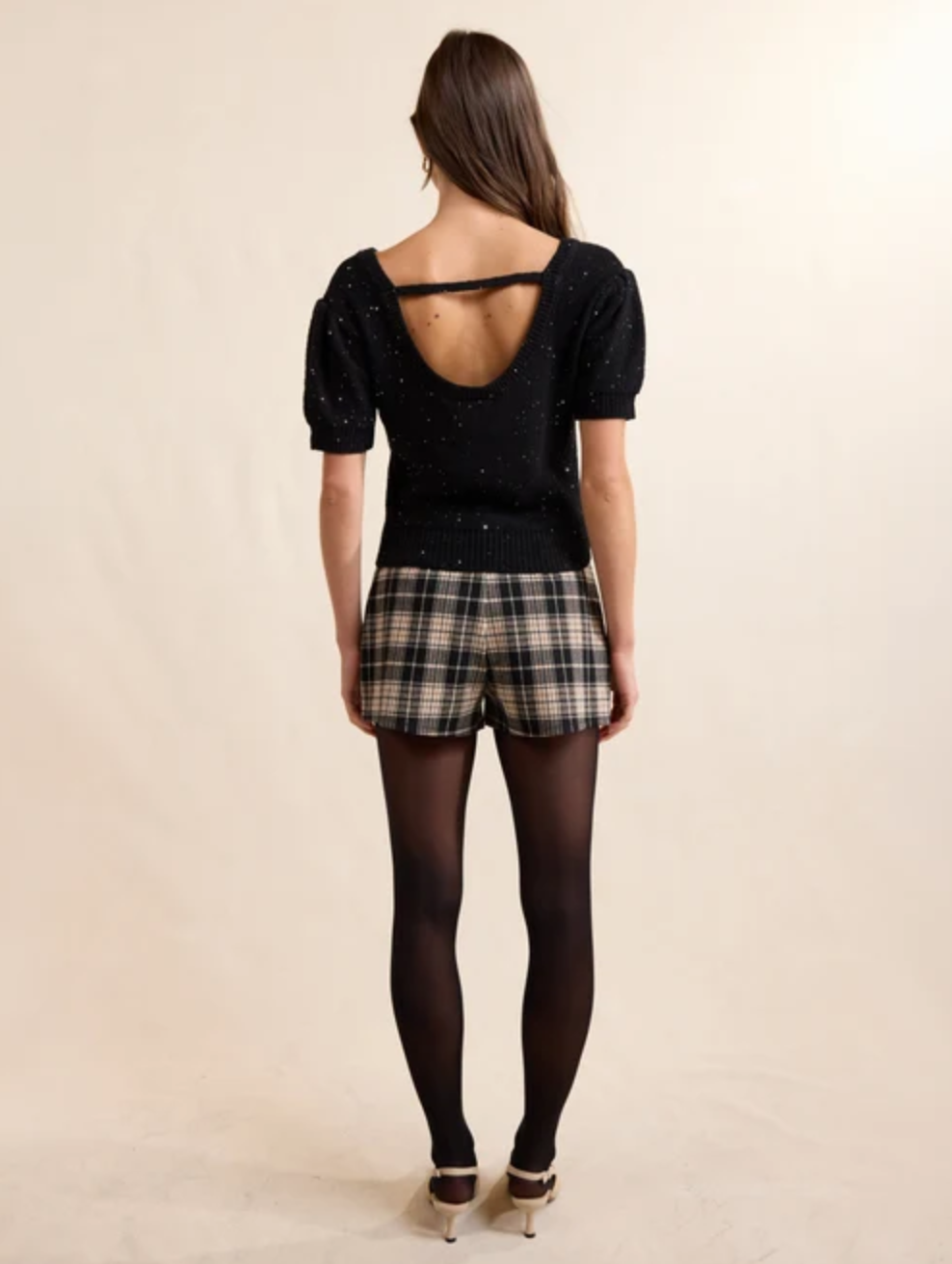 Sadie & Sage Served Up Plaid Shorts