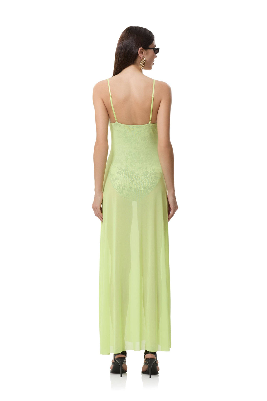 Lace Effect Maxi Dress