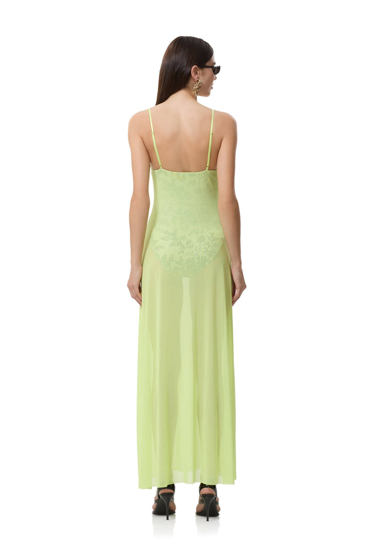 Lace Effect Maxi Dress