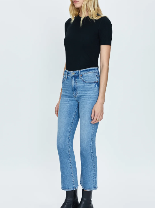 Pistola Lennon High Rise Cropped Bootcut in Derby