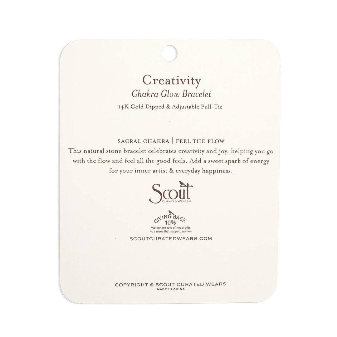 Scout Chakra Glow Bracelet - Creativity/Sacral