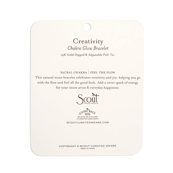 Scout Chakra Glow Bracelet - Creativity/Sacral