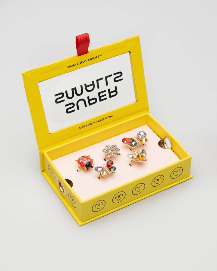 Super Smalls Butterfly & Ladybug Ring Set