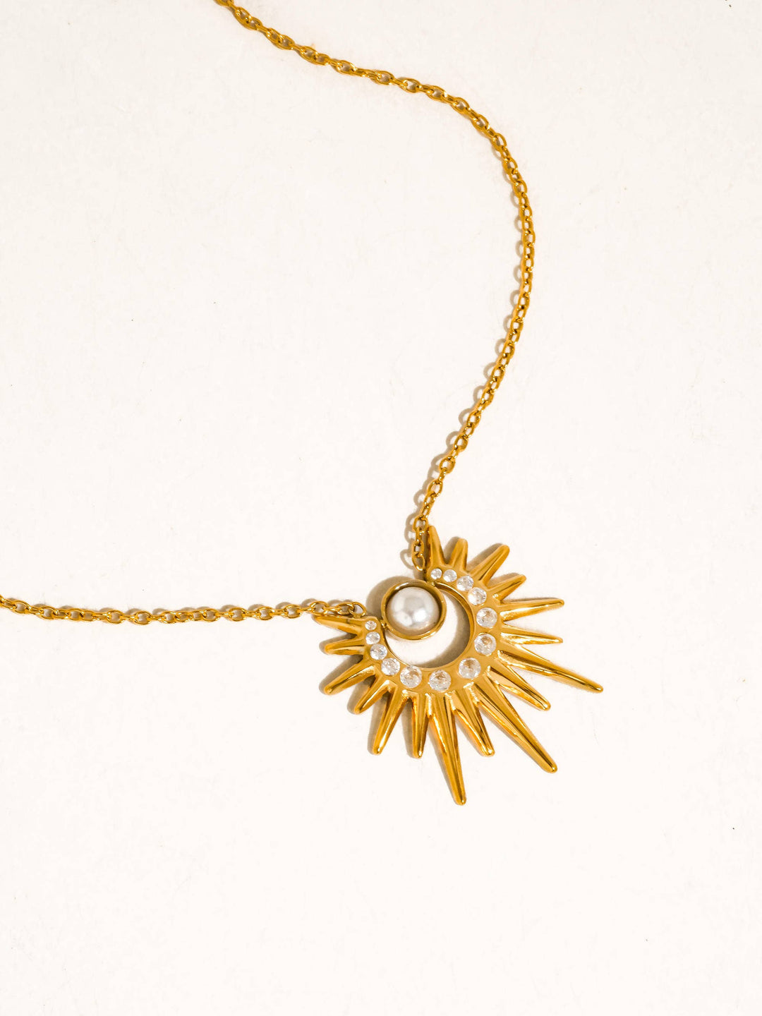 Golden Hour Sunburst Necklace