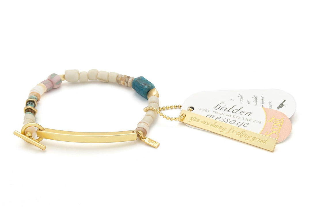 Scout Hidden Message Bracelet - F♥cking Great