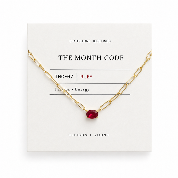 The Month Code Birthstone Necklace