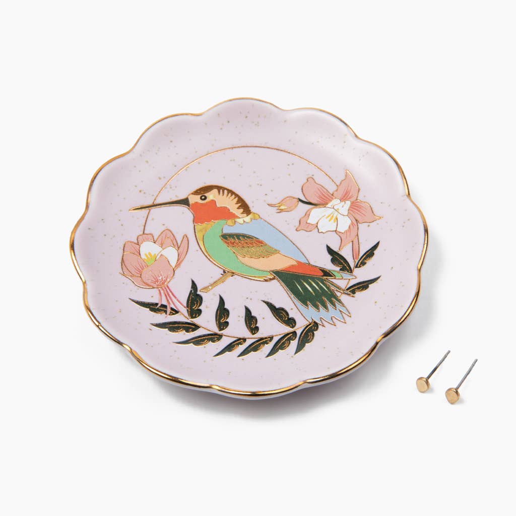 Scout Hummingbird Jewelry Dish & Stud Earring Set