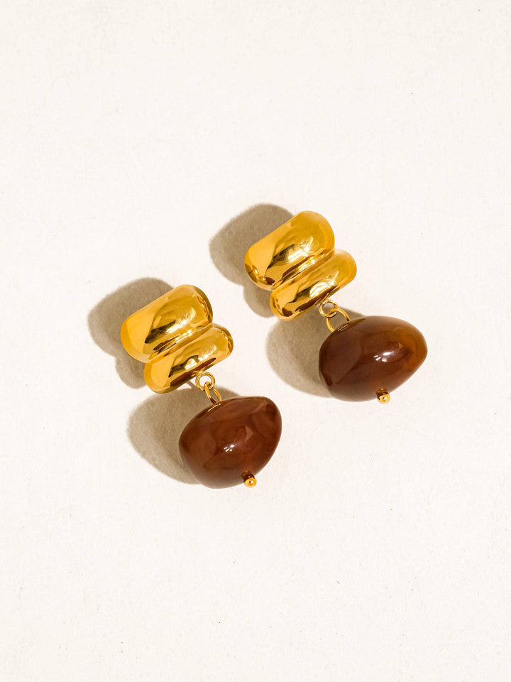 The Mocha Drop Earrings