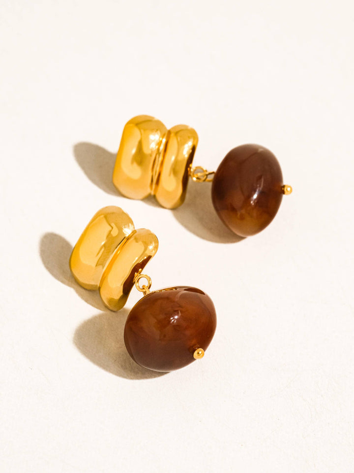 The Mocha Drop Earrings