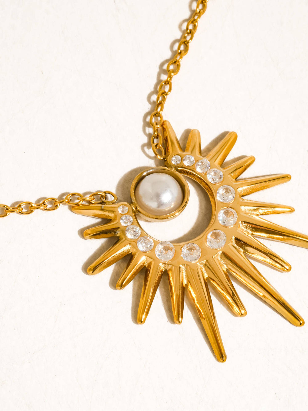 Golden Hour Sunburst Necklace