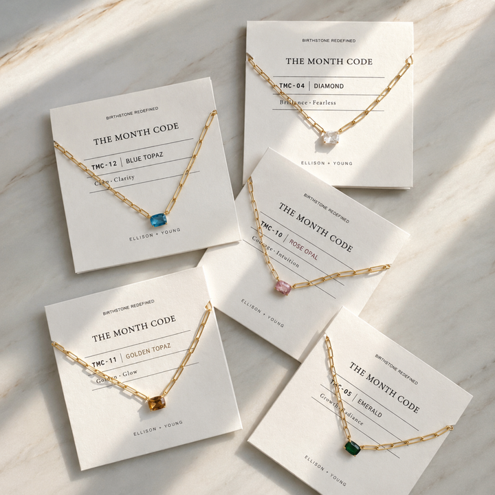 The Month Code Birthstone Necklace
