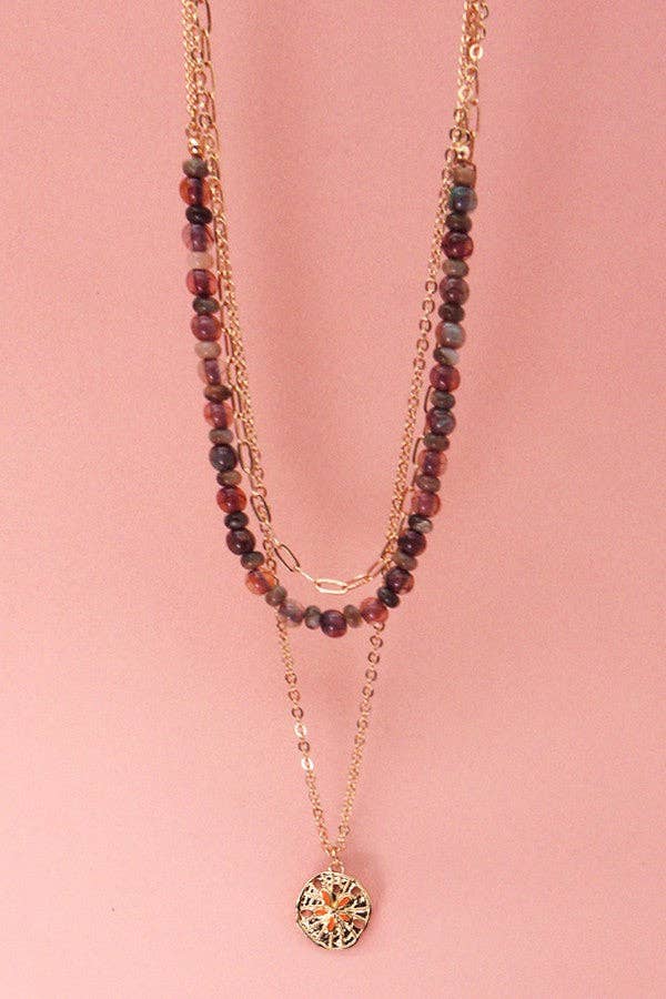 Merlot Muse Layered Necklace