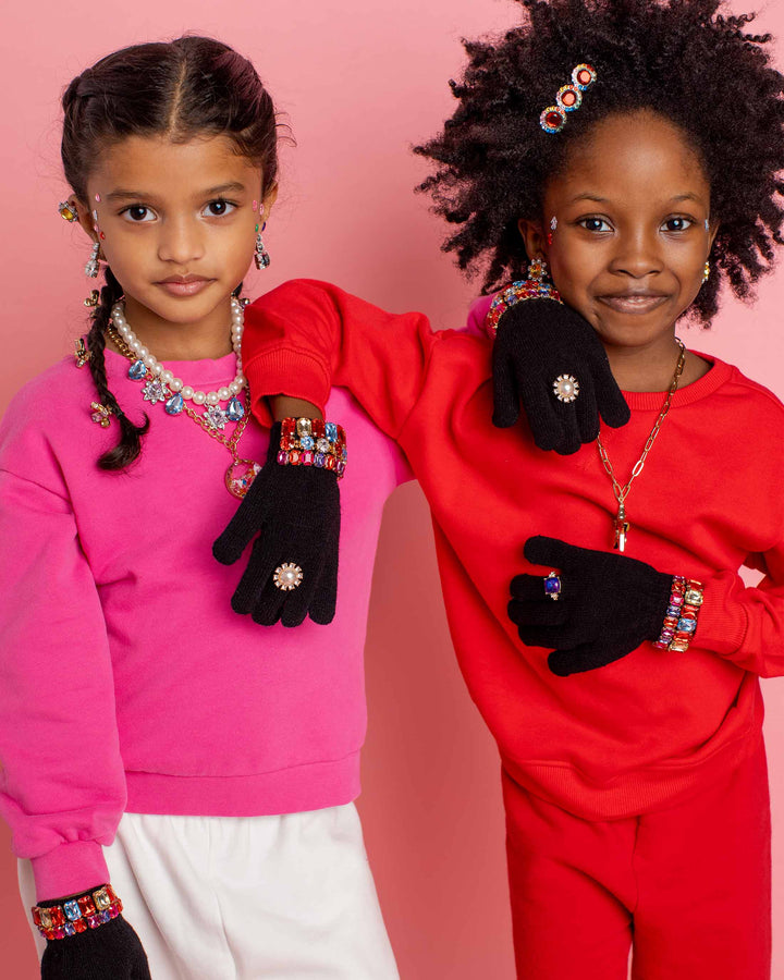 Super Smalls Ice Skating Jeweled Gloves
