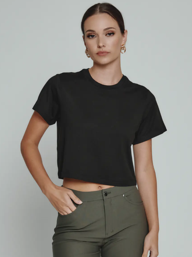 7 Diamonds Core Relaxed Crop Crew Tee