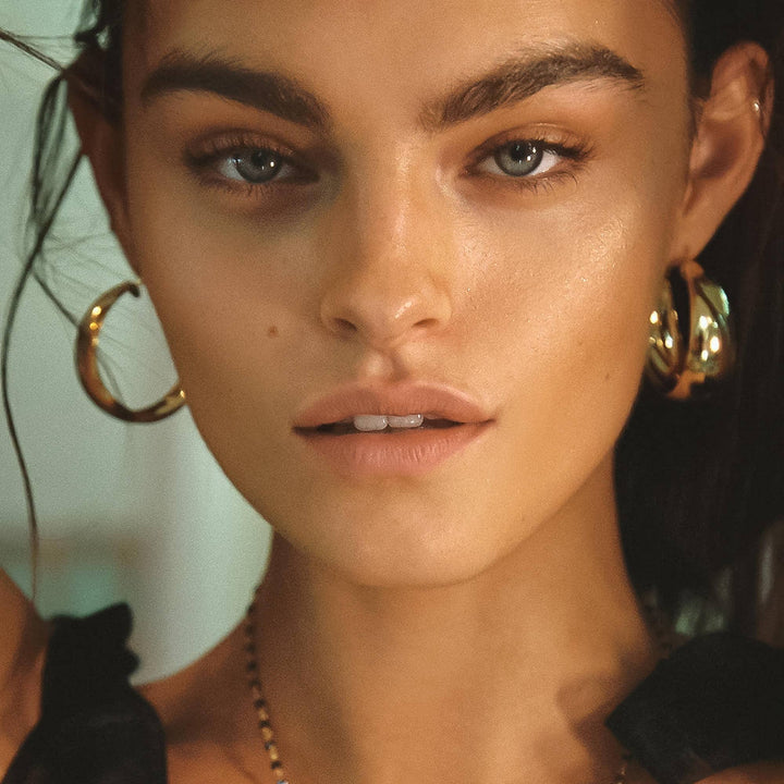 Go For Gold Hoops