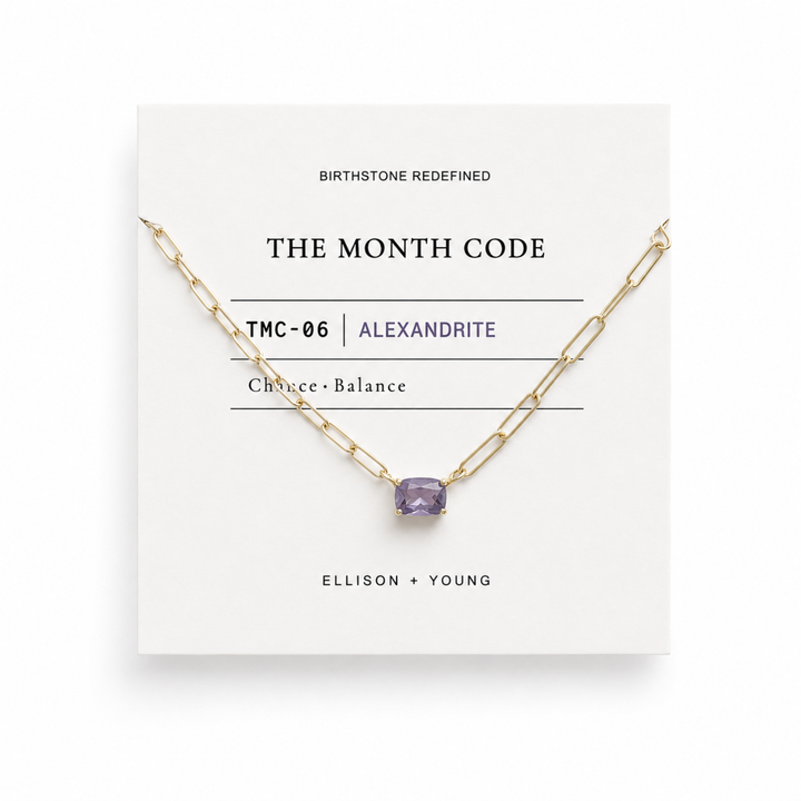 The Month Code Birthstone Necklace