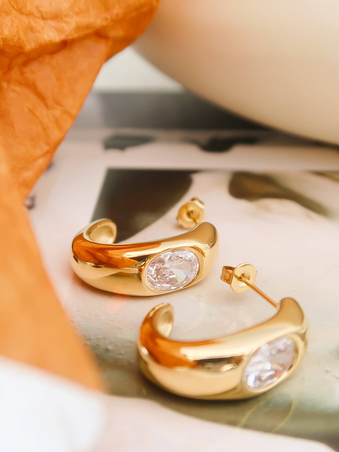 High Gloss Hoop Earrings