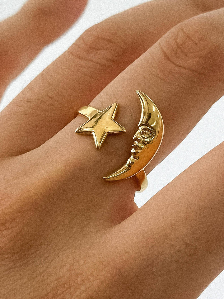 Love You to the Moon Ring