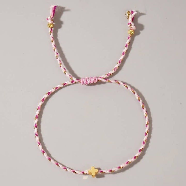 Pink Promise Cross Bracelet