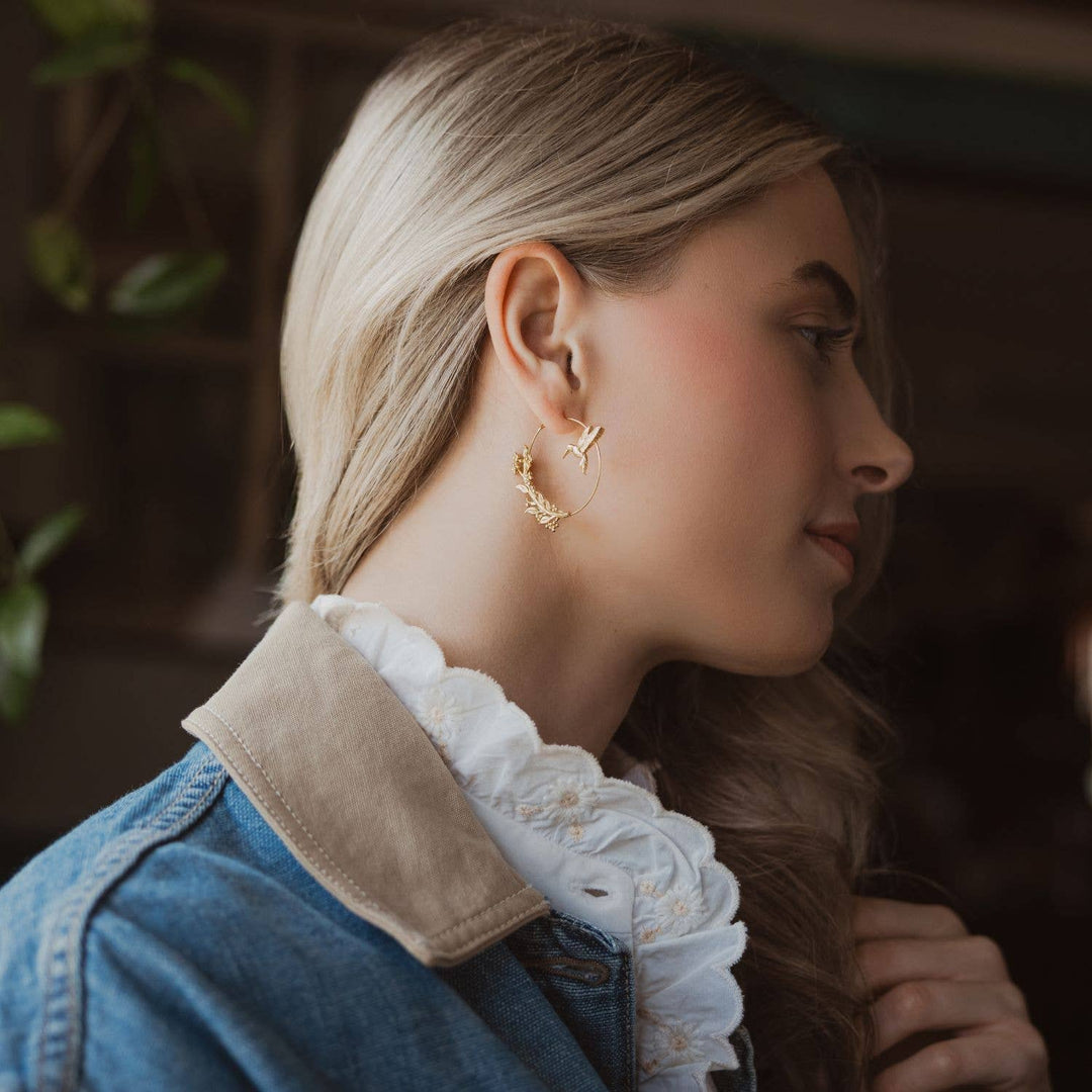 Scout Hummingbird Hoop Earring