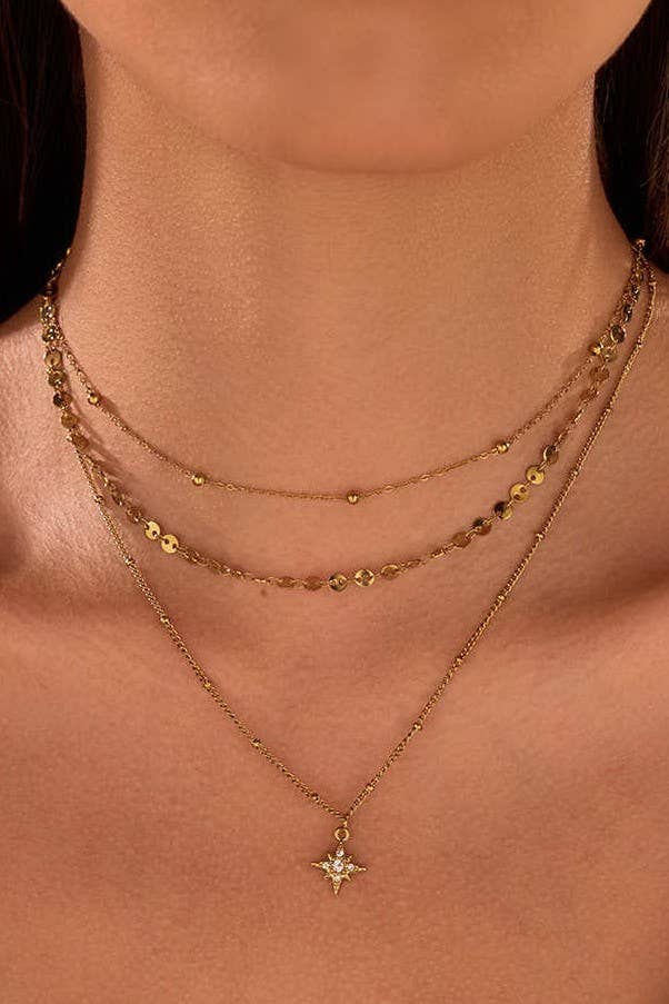 Celestial Hour Layered Necklace
