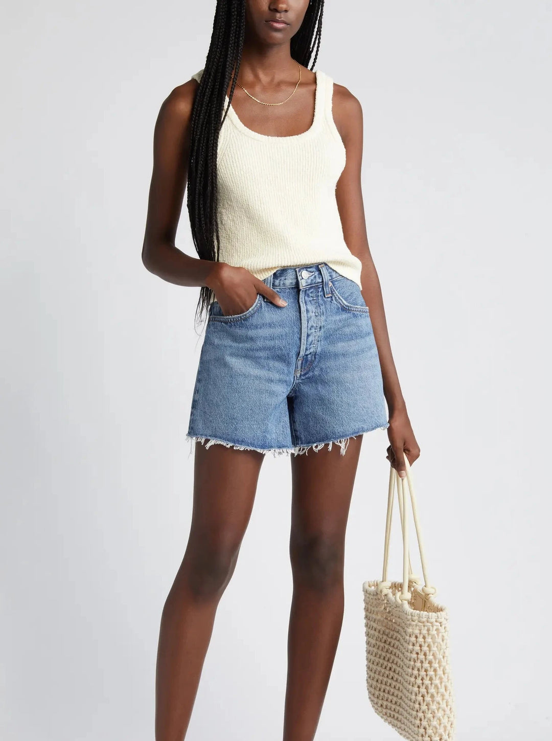 AGOLDE Parker Long Short In Skywave