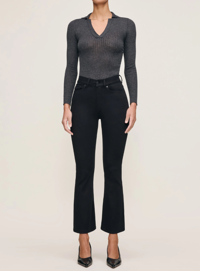 DL1961 Bridget Cropped Bootcut in Hail