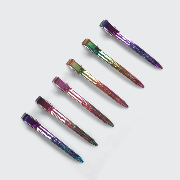 Kitsch Styling Hair Clips 6pc - Iridescent