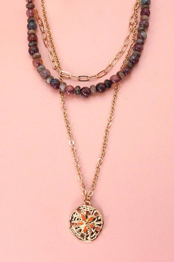 Merlot Muse Layered Necklace