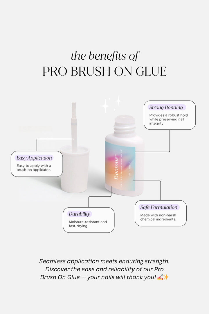 Bonmuz Pro Brush-On Nail Glue