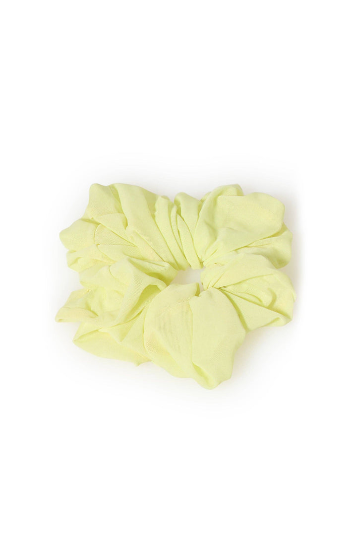 Fashionable Fun Oversized Scrunchie - Sunny Lime