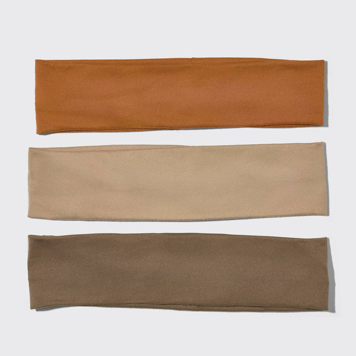 Kitsch Recycled Fabric Active Headbands 3pc Set- Sedona