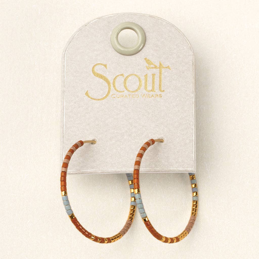 Scout Chromacolor Miyuki Small Hoop - Desert Multi